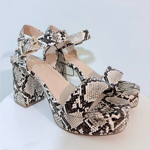 SODA : Snake Print Heels and Purse Bundle | Size 8 1/2 | NWT